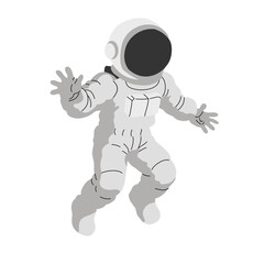 Astronaut Space Design Illustration