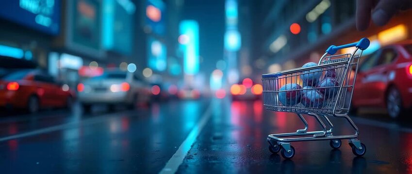 Exploring Consumer Behavior Shifts During Trade Wars: Analyzing Price Dynamics, Demand Changes, and Sentiment Fluctuations in Global Markets - Photo Stock Concept with Left Space