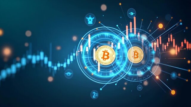 Innovative visual narrative illustrating fiat to crypto conversion with integrated digital exchange platforms automated conversion algorithms and real time market analytics to enable efficient currenc