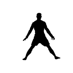 football player silhouette