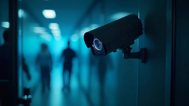 Workplace Surveillance Concerns: Data Privacy Challenges in Employee Monitoring, Regulatory Compliance, and Ethical Guidelines for Protecting Worker Rights - Conceptual Image with Empty Space