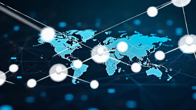 Exploring Economic Interdependence: How Global Trade, Integrated Financial Systems, and Collaborative Policies Shape Market Influences Among Nations - Photo Stock Concept with Left Space