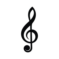 Fototapeta premium treble clef and notes