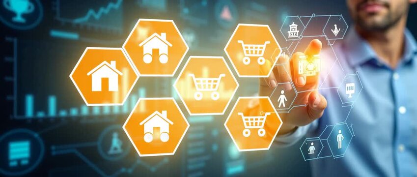 Design a comprehensive consumer behavior analysis platform that integrates real time tracking and interactive analytics to reveal actionable trends and market insights in  Photo Stock  Concept  and em