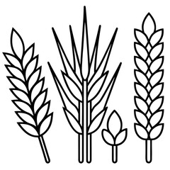 Wheat Bundle Vector Icon