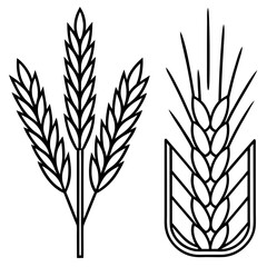 Wheat Bundle Vector Icon