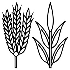 Wheat Bundle Vector Icon