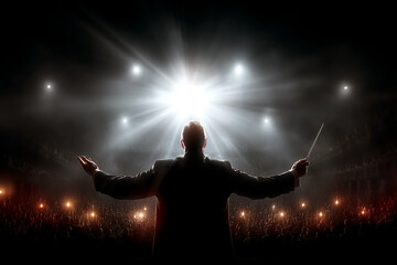 conductor on stage