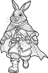 Fototapeta premium rabbit and carrot 