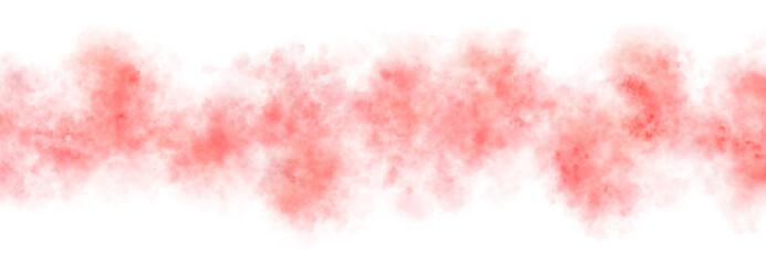 Red smoke cloud line on transparent background, mockup template for horror atmosphere, fire effect, or explosion design. Useful for overlays, backgrounds, visual effects, and spooky scene compositions © Nanotrillion