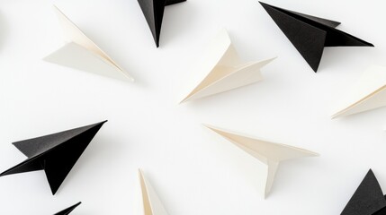Fototapeta premium Origami Paper Airplanes