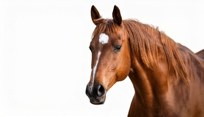 bronco american horse isolated on white or white background