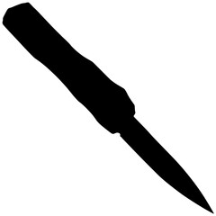 soldier knife, silhouette