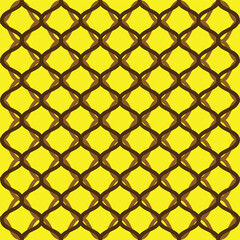 Yellow and Brown Abstract Geometric Seamless Pattern. fabric pattern	
