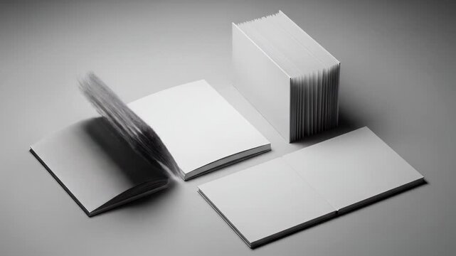 Dynamic Showcase of Blank Stationary Elements for Corporate Identity Design Presentations