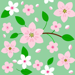seamless pattern with flowers