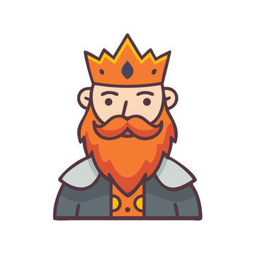 king vector icon
