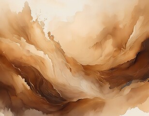 abstract brown watercolor wash textured earthy tones blend