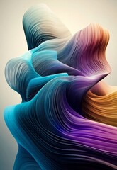 Winter Color Palette in Abstract Form: A Vibrant Display of Seasonal Tones colorimetry