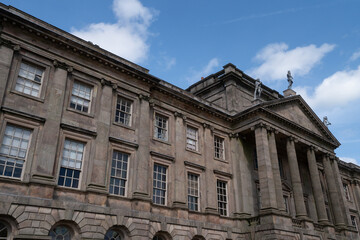 Chatsworth house in the English countryside