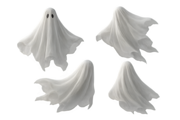 Ghost Draped in White Cloth
