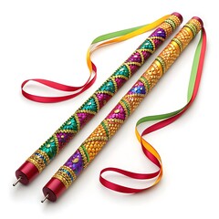 Vibrant Dandiya Sticks: Indian Folk Dance Instruments