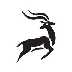 2d antelope logo with white background