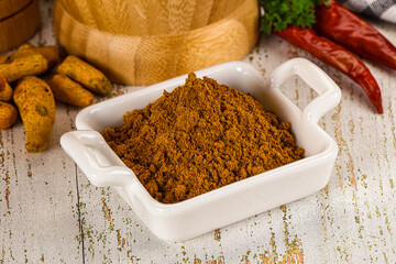 Indian cuisine - curry powder for culinary