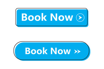 button for web, book now button interactive element for site and app