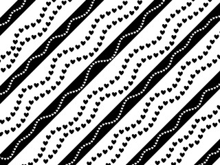 Heart chain with white background 