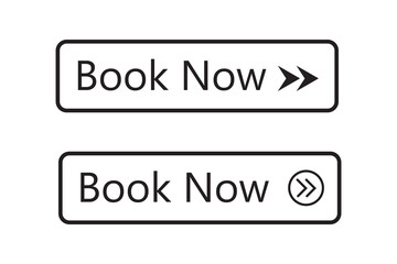 Book Now Icon Set – Vector Reservation Symbols for Website and App UI Design