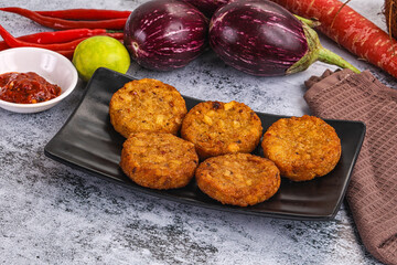 Fried potato crispy golden hash brown