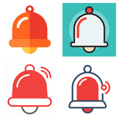 Notification Bell and Alert Icon Set