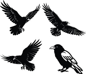 Crow Silhouettes: From Myth to Modern Design