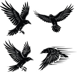 The Timeless Beauty of Crow Silhouette Art