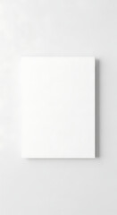 Minimalist Blank White Square Canvas Mockup on a Light Grey Wall