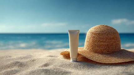 Beach Vacation Essentials: Sun Hat & Sunscreen