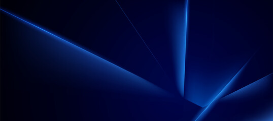 Obraz premium Abstract Blue Light Lines On Dark Background