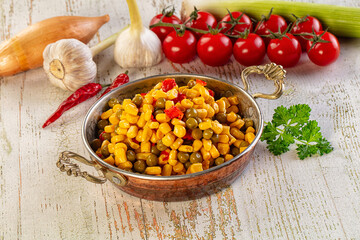 Mexican vegetable mix - corn, pepper and peas