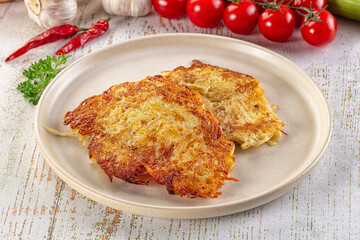 Golden fried potato pancake - Draniki