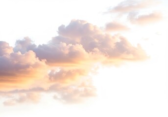 Golden Hour Clouds Illuminate a Peaceful Sky