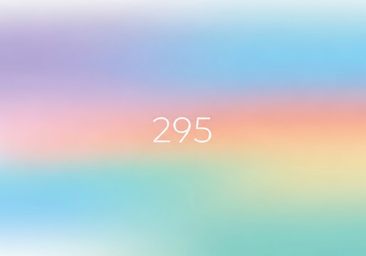 Abstract Background with Soft Pastel Gradient Colors and the Number 295