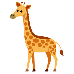 Fototapeta premium Playful Giraffe Cartoon Vector