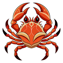 Detailed Crab Vector Illustration