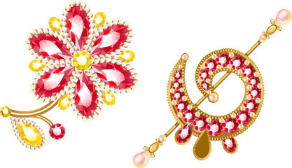 vector illustration of jewelry