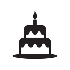 vector illustration of cake