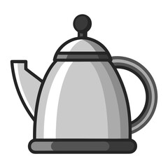 teapot isolated on white