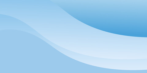 Blue abstract background with paper cut shapes. Vector illustration