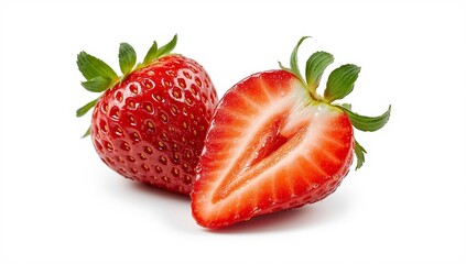 strawberry on white background
