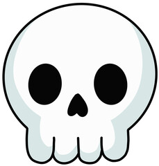 Halloween skull ghost